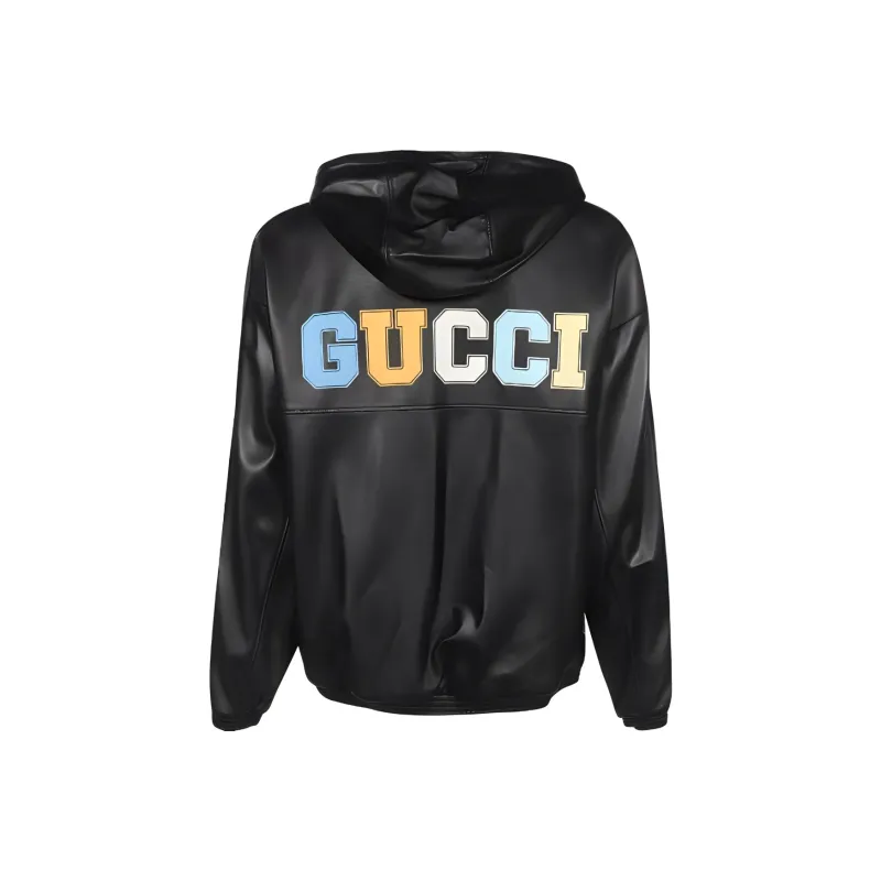 GUCCI SS23 Leather Jacket Men's Black-1