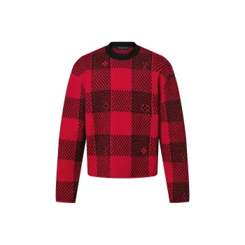 LOUIS VUITTON Damier Wool Crewneck