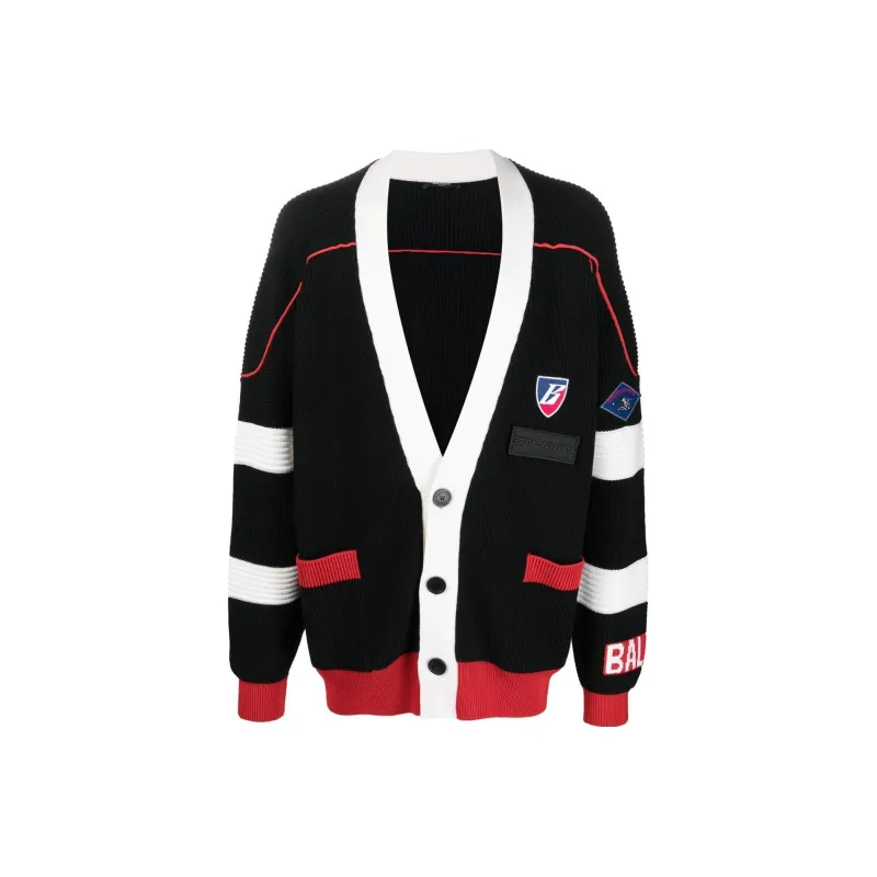 BALMAIN SS22 Knitwear Men's Black-0