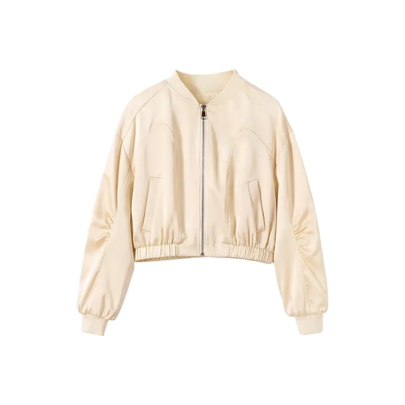 Cypress House Cropped Coat Women's Beige-3