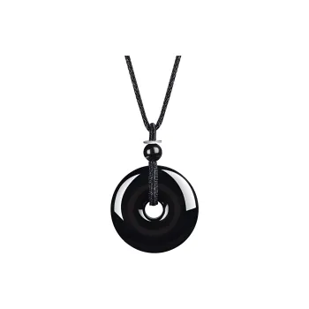 Stone Notes Obsidian Necklaces Unisex