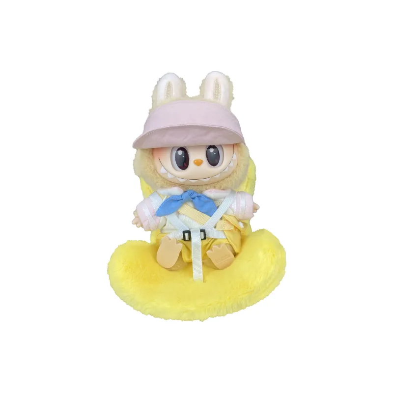 [Modified Doll] POP MART Labubu THE MONSTERS Sitting Party Collection Spring Outing, Cute Hang Tag Box 15cm-0