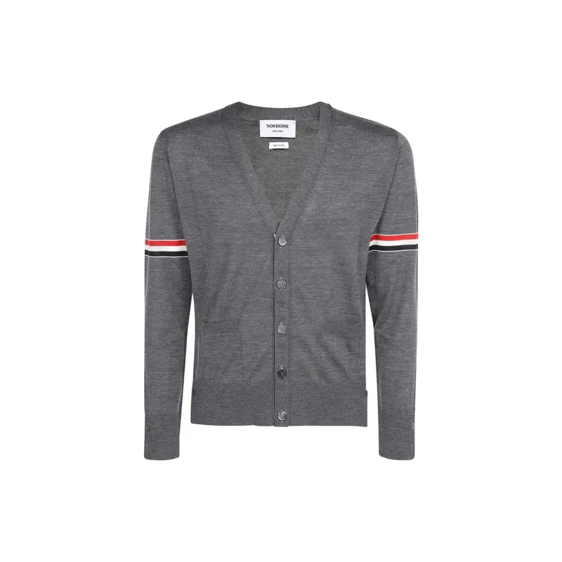 THOM BROWNE Rwb Striped Cardigan-0
