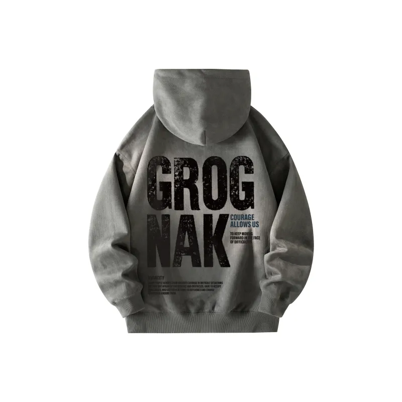 GROGNAK Sweatshirt Unisex Fleece Lined Thin Optional-19
