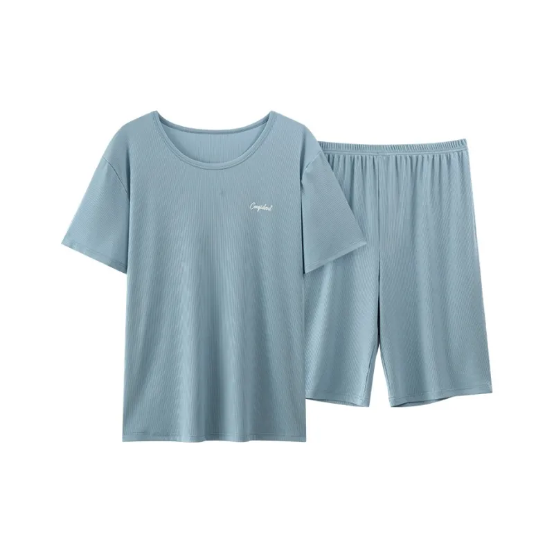GOSO Pajama Set Men's Pink Blue-0