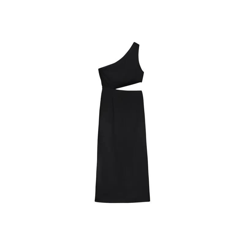 ZARA Sleeveless Dress Women's Black-1