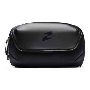 TAJEZZO Fabric Messenger Bag, Crossbody Bag Small Size Unisex Black