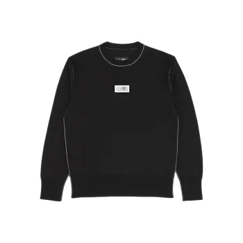 MM6 Maison Margiela Logo Patch Crewneck Jumper