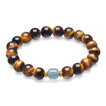 Oriental Jade Tiger's Eye Stone Bracelets Women's
