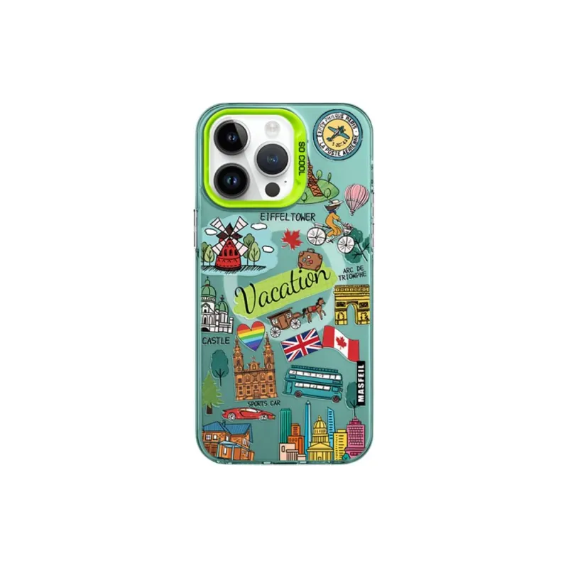 Marsfield Acrylic Material Magnetic Case Freedom Travel Phone Cases Compatibility Apple 16/15/14/13 Pro/Pro Max-0