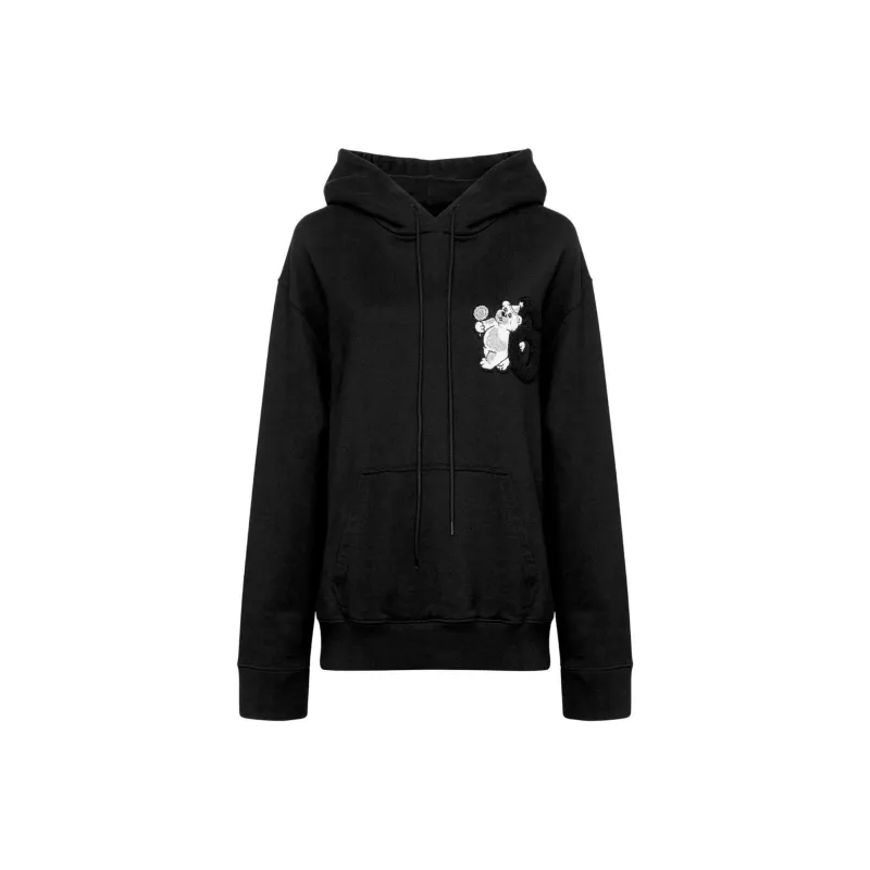 MM6 Maison Margiela Unbrushed Drawstring Hoodie-0