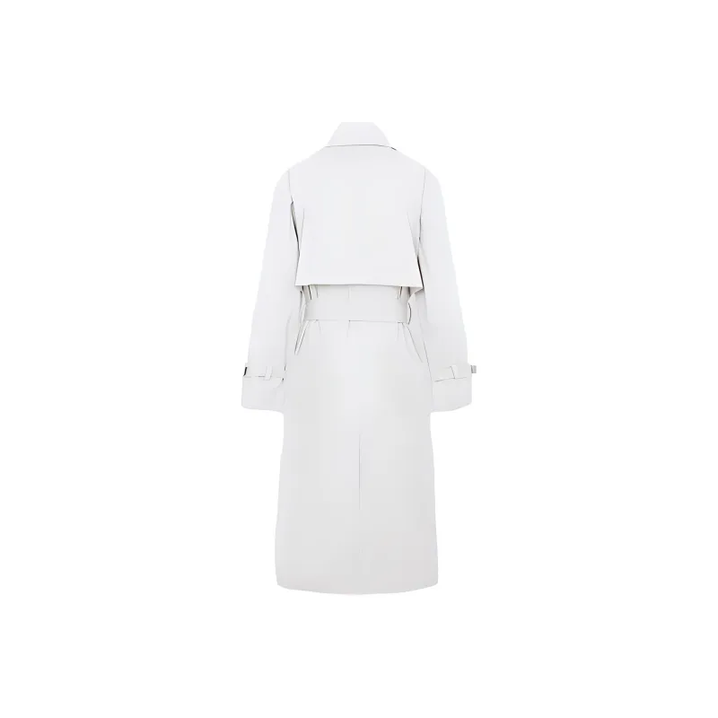 THEORY Double-breasted Belted Trench Coat-1