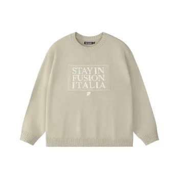 FILA FUSION Sweaters Unisex Feather Gray