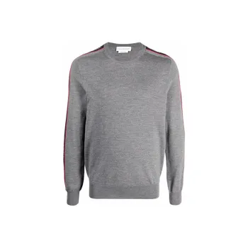 Alexander McQueen Logo Tape Crewneck Jumper