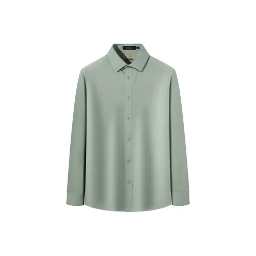 FIRS Shirt Men's Tea Green Fine Slant