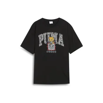 PUMA DylanGraphic Oversized SS25 T Shirt Unisex Black 01