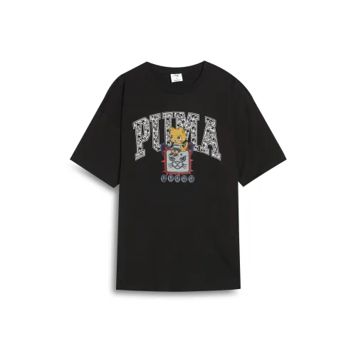 PUMA DylanGraphic Oversized SS25 T Shirt Unisex Black 01