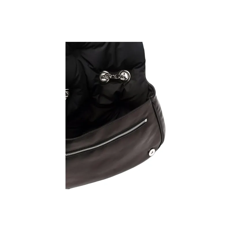 Maison Margiela Glam Slam Sheepskin Shoulder Bag Medium Size Women's Black-2