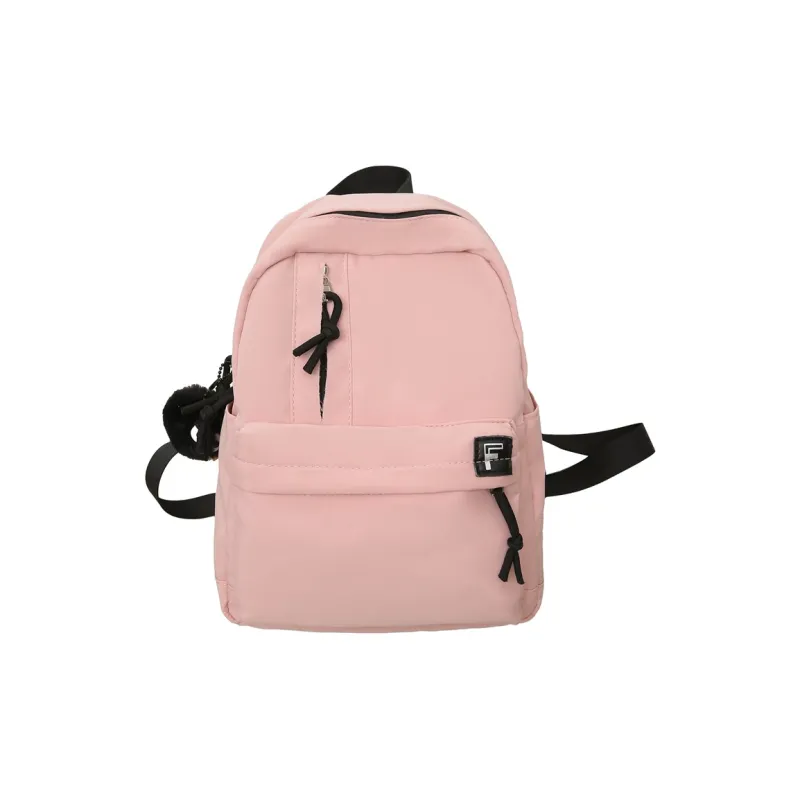 OURFUN Nylon Backpack Unisex White/Black/Pink/Burgundy/Light Green-6