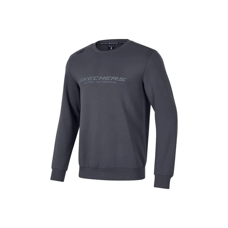 Skechers Basic Sports Collection GOKNIT Sweatshirt Men's Periscope Gray-0
