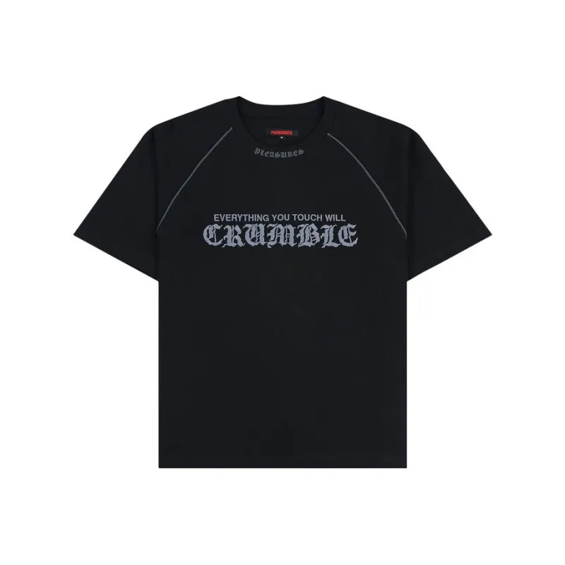 PLEASURES Crumble Heavyweight Raglan Tee-0