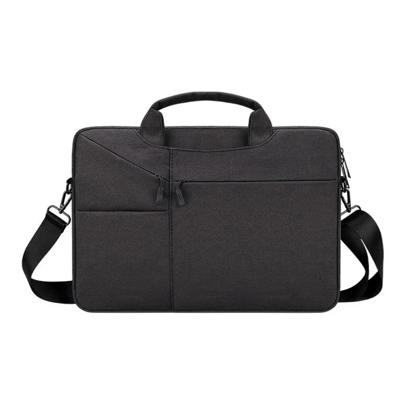 OUZIHUANG Polyester Laptop Bag Unisex Beauty Pink/Heather Gray/Dark Gray/Mysterious Black-4