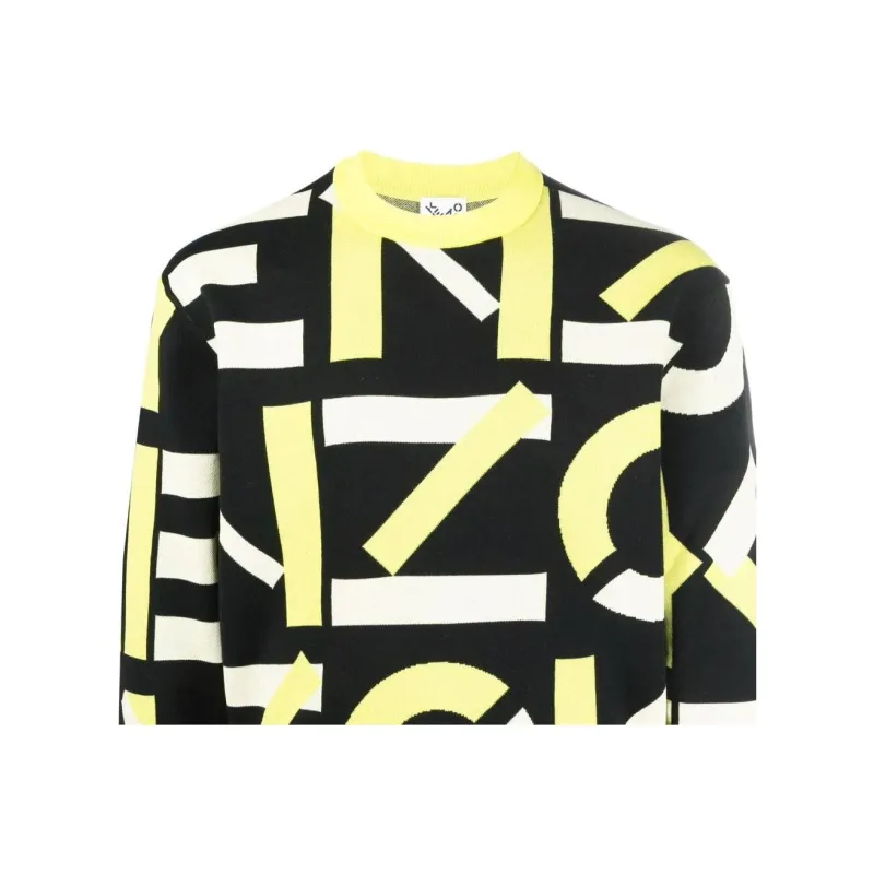KENZO SS22 Sweater Men's Yellow/Black-5