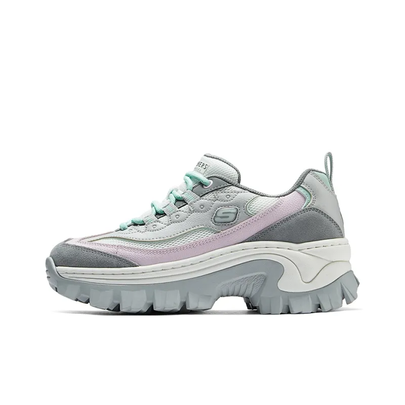 Skechers Street Honey Cake Shoes Abrasion Resistant Slip Resistant Low Top Casual Shoes Women's Light Green-0