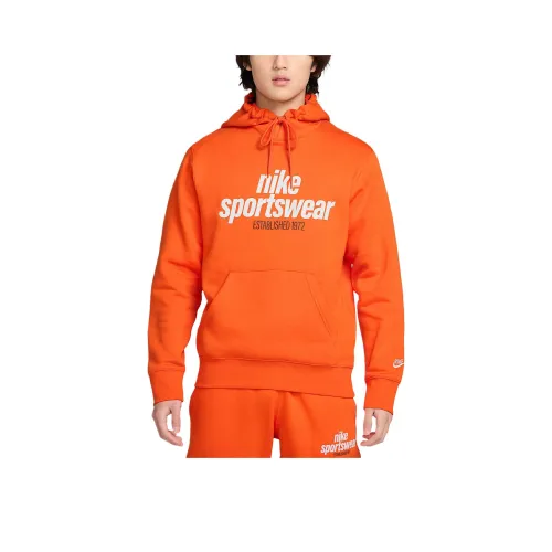 nike today Club Sweatshirt Men's Safety Orange/Safety Orange/Photon Dust