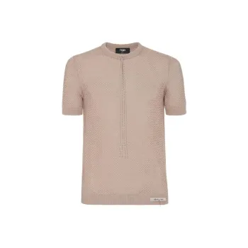 FENDI Short Sleeved Knitted Drawstring Jumper