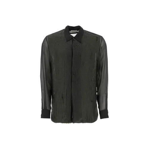 Self portrait Embellished Trim Sequin Top Sequined Georgette Shirt