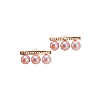Andaozi Pearl Stud Earrings Women's