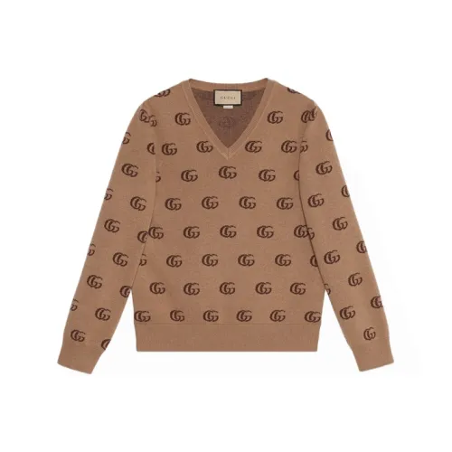 GUCCI Cashmere Sweaters Men Umber