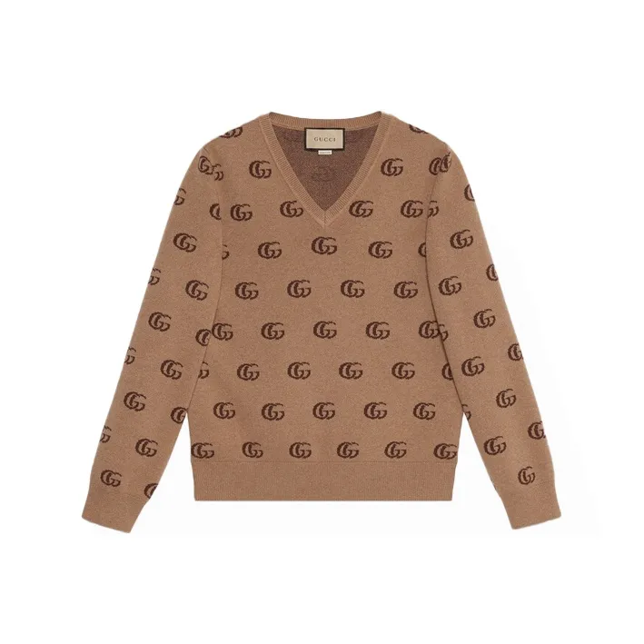 GUCCI Cashmere Sweaters Men Umber-0