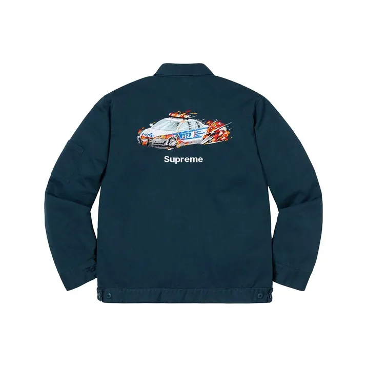 Supreme Cop Car Embroidered Jacket-0