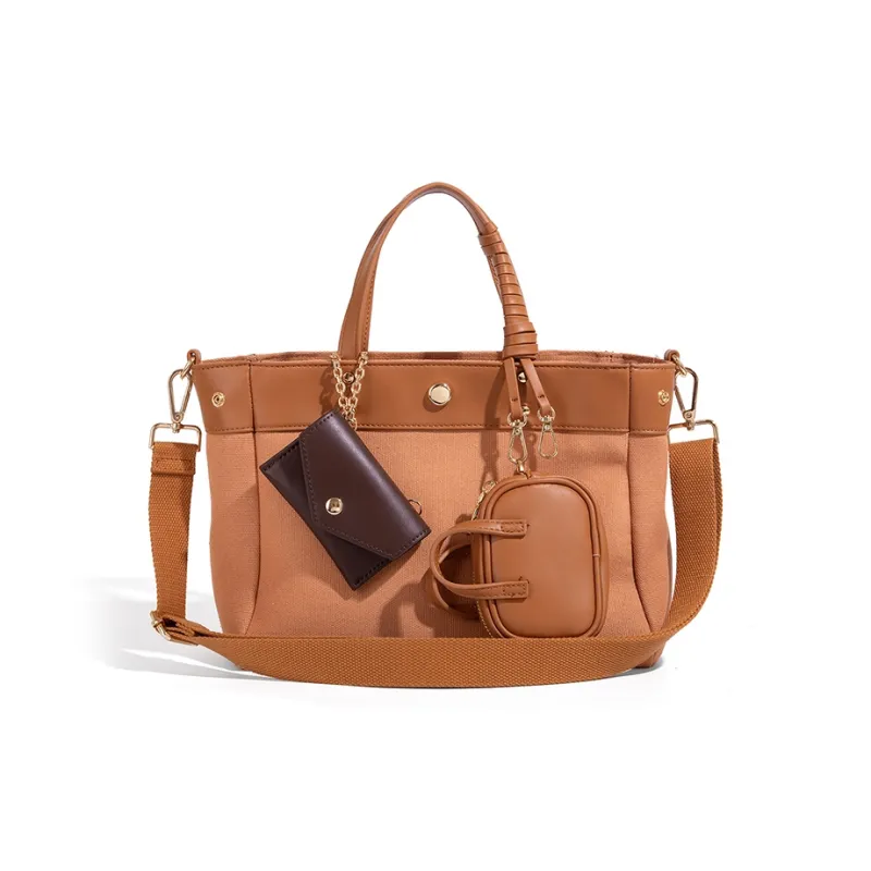 Vigno Canvas Handbag, One Shoulder, Crossbody Bag Women's Multicolor-27