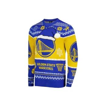 NBA Golden State Warriors Sweater Men's Blue Yellow