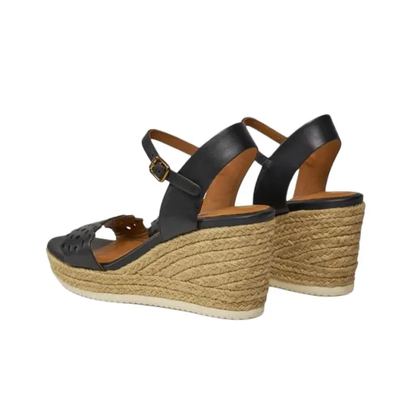 GEOX Ponza One Strap Sandals 7.5cm Women's Black-3
