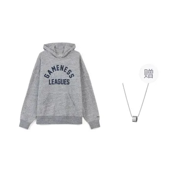 Mizuno Sweatshirt Men's Medium Heather Gray With Free Necklaces