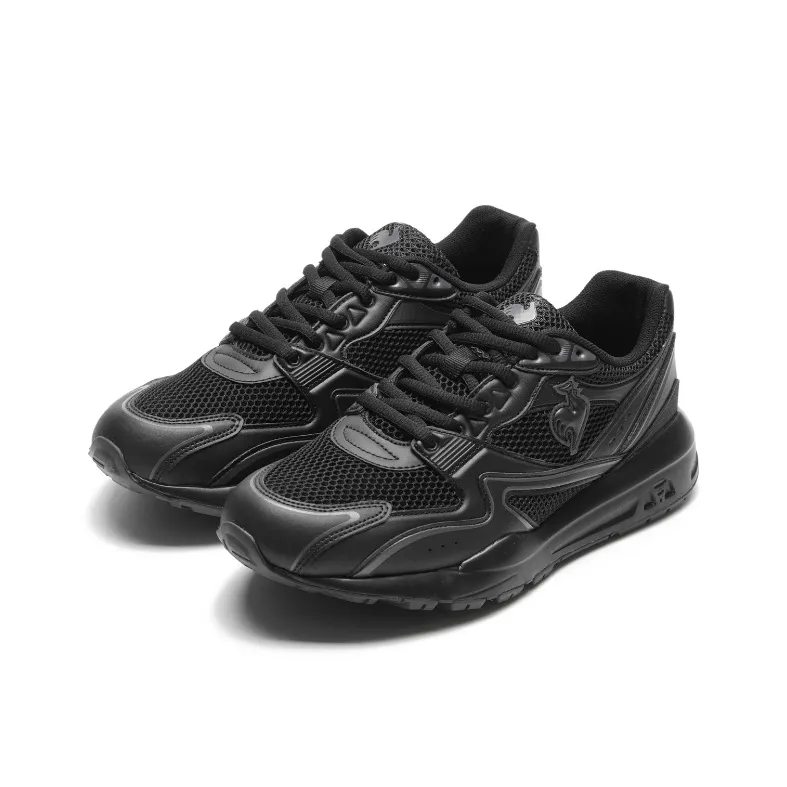 Le Coq Sportif LCS R890 Cushioning, Abrasion Resistant, And Resilient Properties Low Top Running Shoes Unisex Black-1