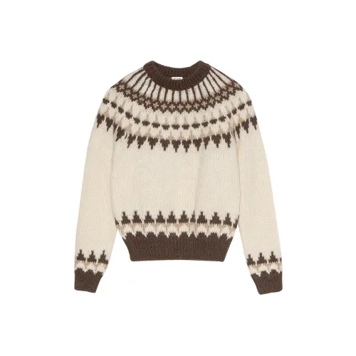 SAINT LAURENT Fair Isle style Knitted Sweater