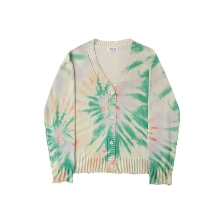 Profound Knitwear Unisex Cyan Tie Dye-0