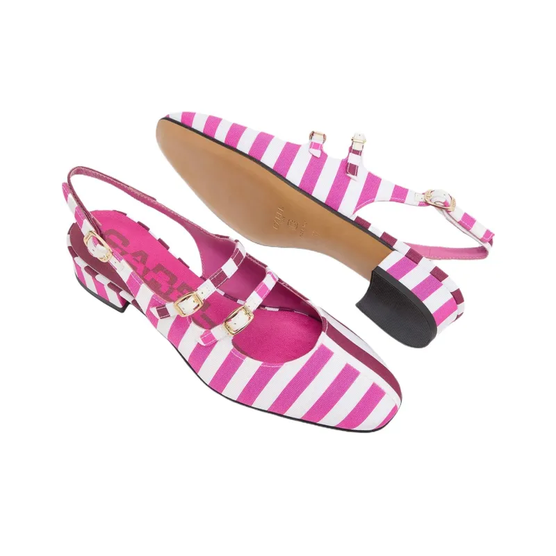 Carel Peche Casual Single Shoes Women's Pink White-4