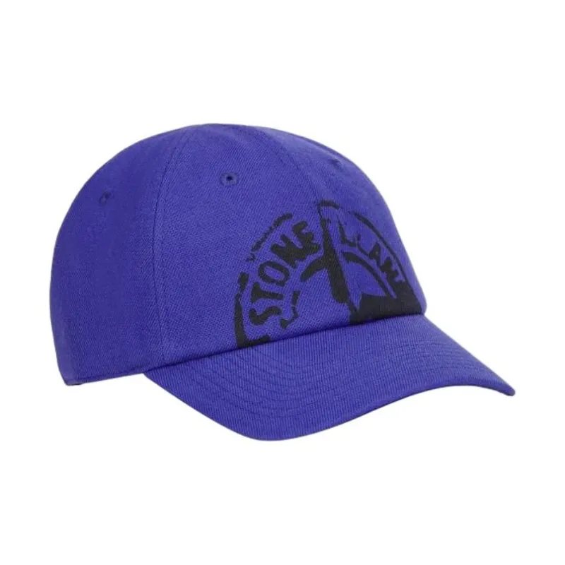 STONE ISLAND Acrylic Wool Baseball Caps Men's Purple-3