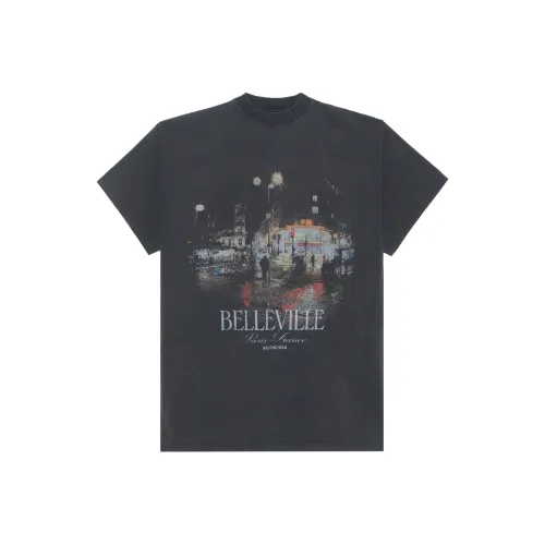 Balenciaga FW24 T-Shirt Loose Fit Style Unisex Black