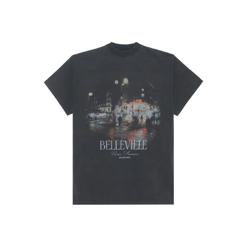 Balenciaga FW24 T Shirt Loose Fit Style Unisex Black-0