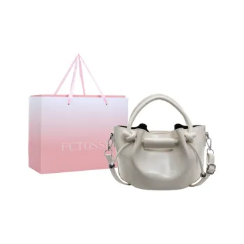 FCTOSSR Pu One Shoulder Handbag Women's White/Silver/Black/Yellow/Blue/Pink