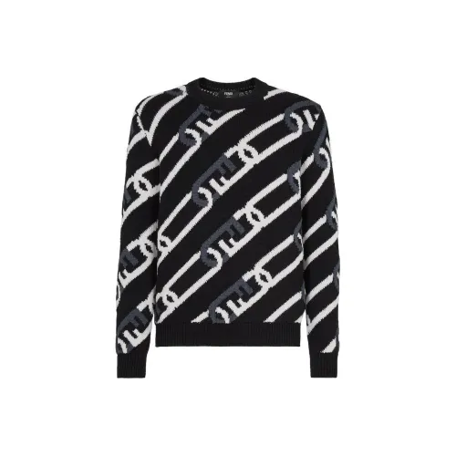 FENDI Sweaters Tank Men Black