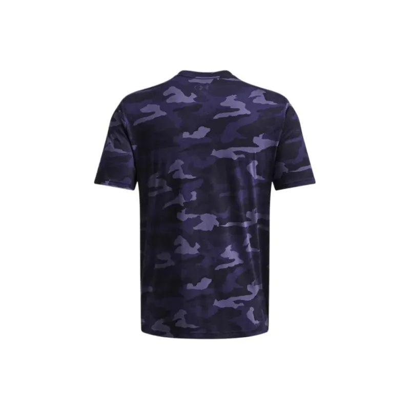 Under Armour Performance CottonCollegiate Camo T Shirt Men's Purple-1