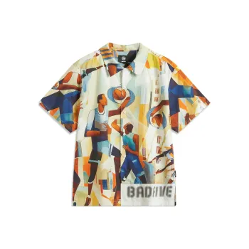 LiNing Basketball Collection Shirt Men Multicolor Photo Printing